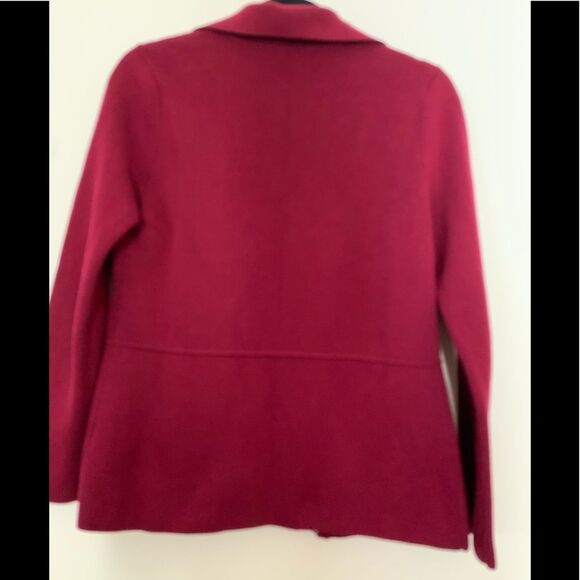 Talbots dark maroon cardigan, long sleeve, front buttons, beautiful, SP - Picture 8 of 9